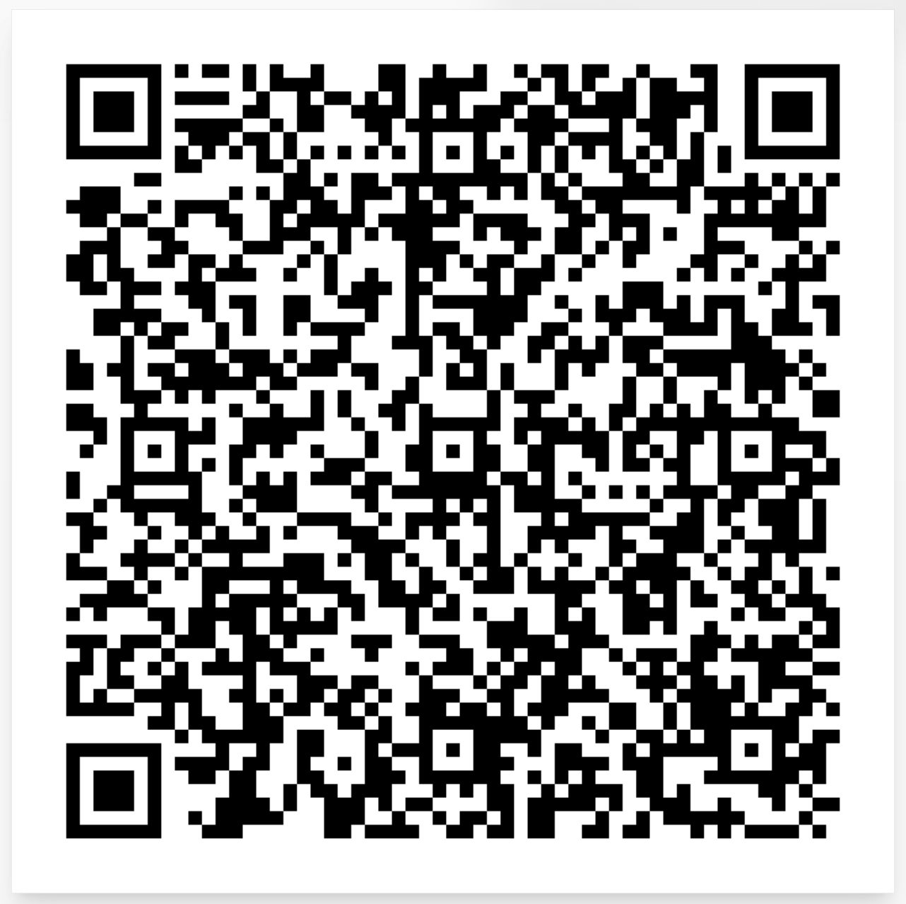 QR code — international reservation
